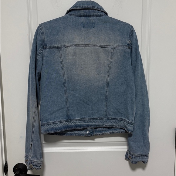 CI SONO Women’s Jean Denim Jacket Medium Wash Blue Bottom Front Pockets size L - Picture 5 of 6